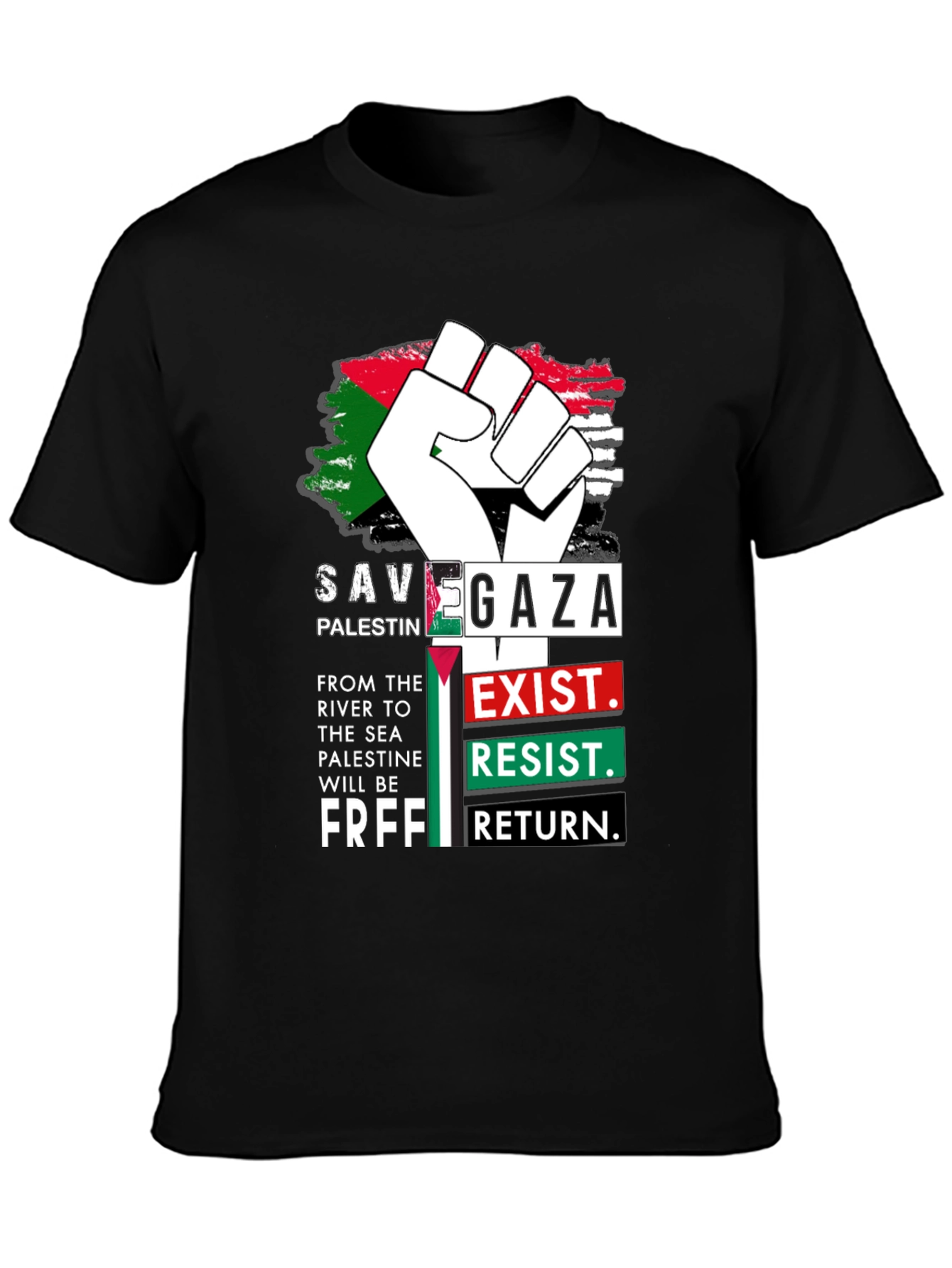 Save Gaza Palestine Graphic T-Shirt