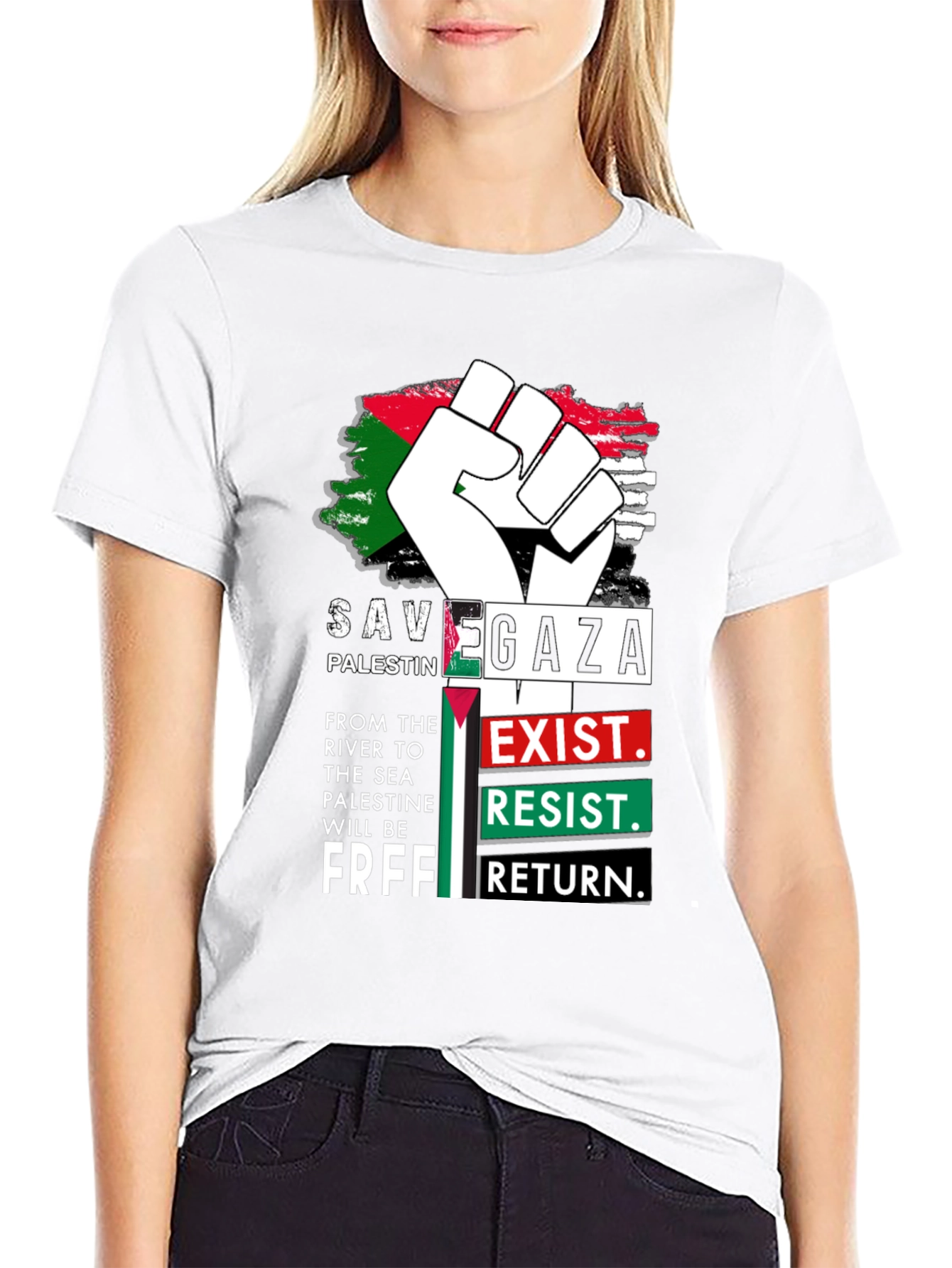 Save Gaza Palestine Graphic T-Shirt