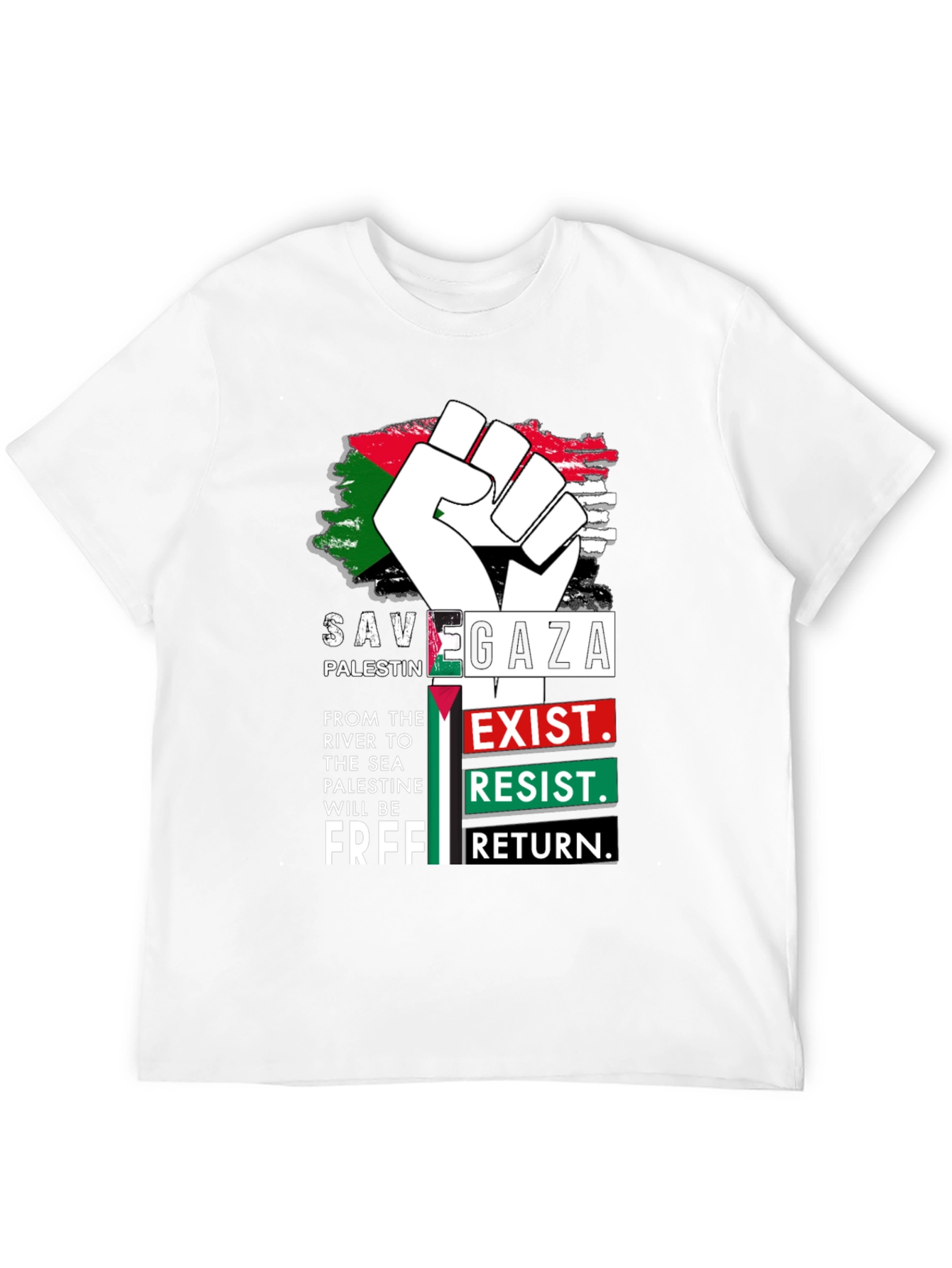 Save Gaza Palestine Graphic T-Shirt