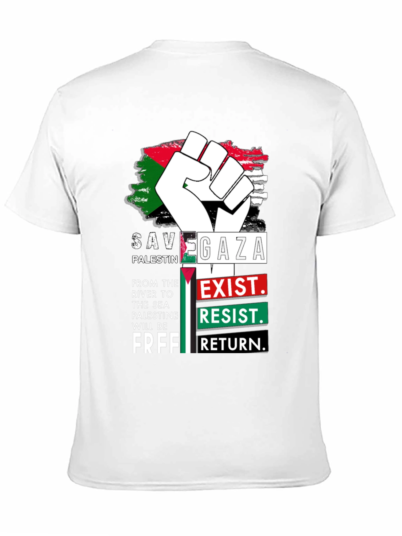 Save Gaza Palestine Graphic T-Shirt