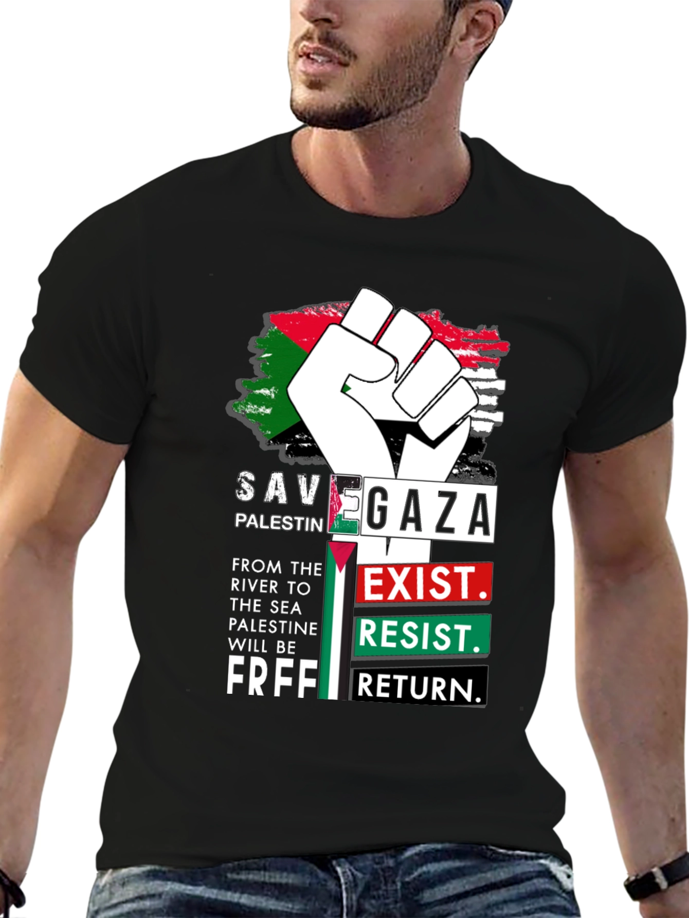 Save Gaza Palestine Graphic T-Shirt