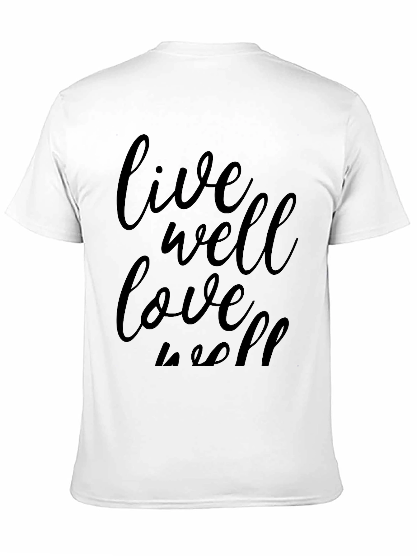 Live Well Love Well Black Graphic Tee