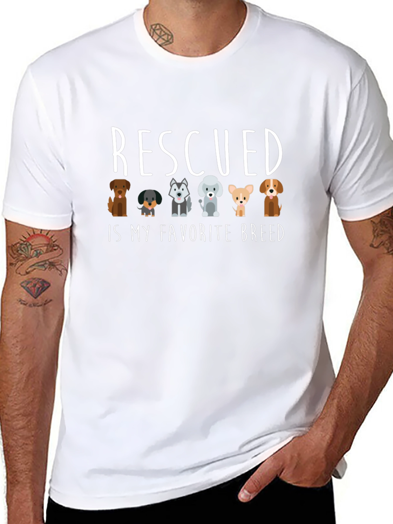Rescued Is My Favorite Breed T-Shirt