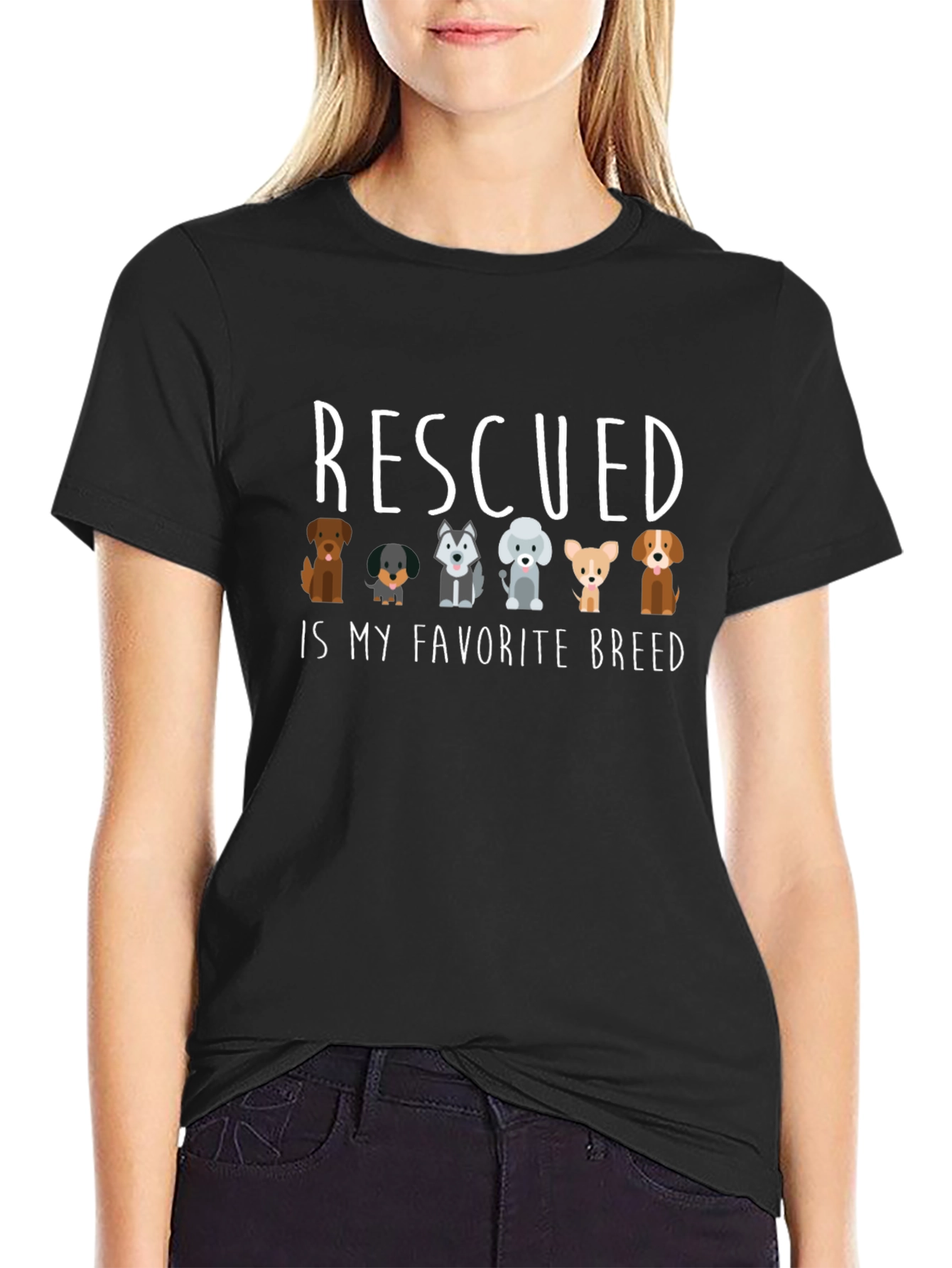 Rescued Is My Favorite Breed T-Shirt