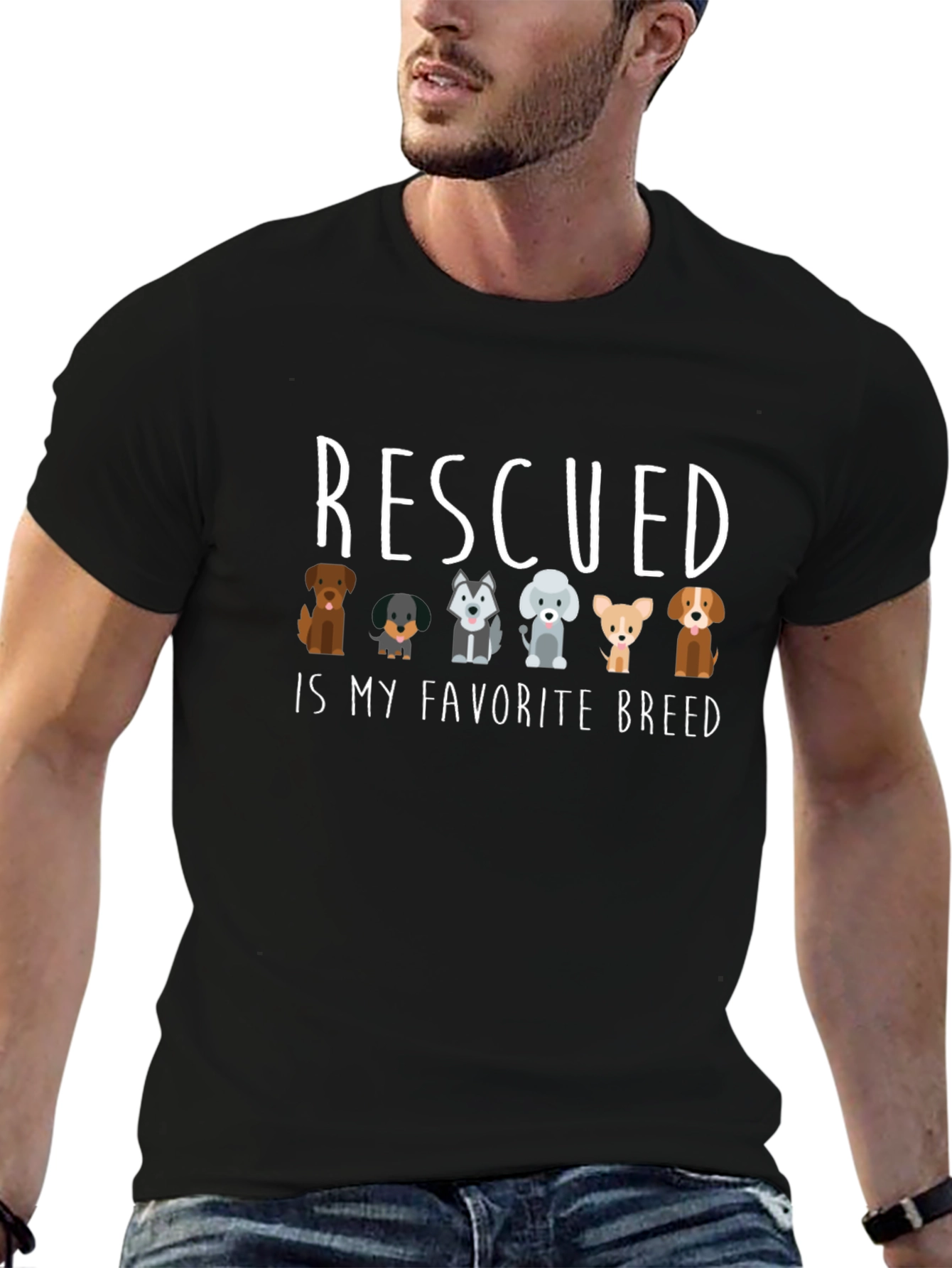 Rescued Is My Favorite Breed T-Shirt