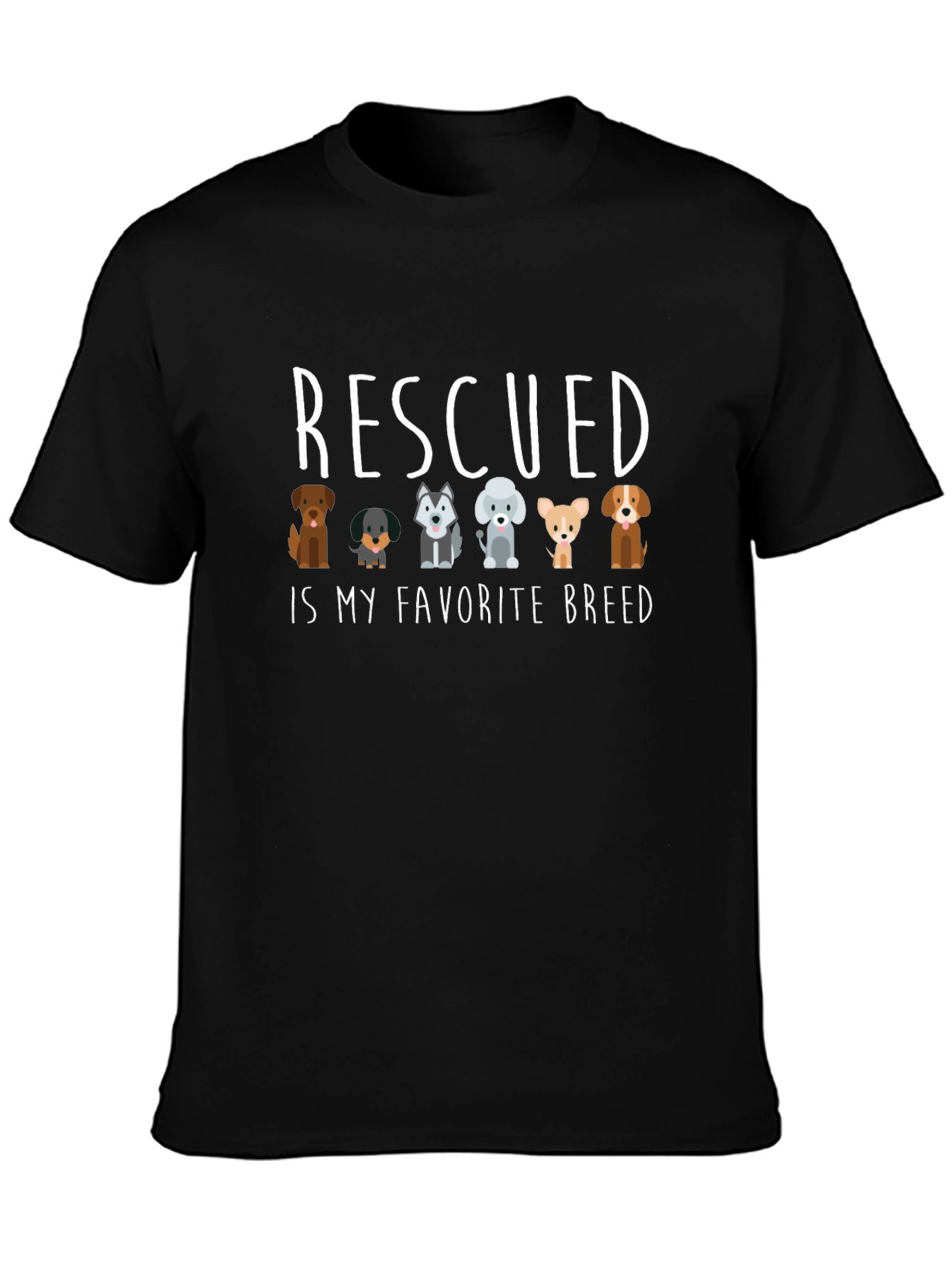 Rescued Is My Favorite Breed T-Shirt
