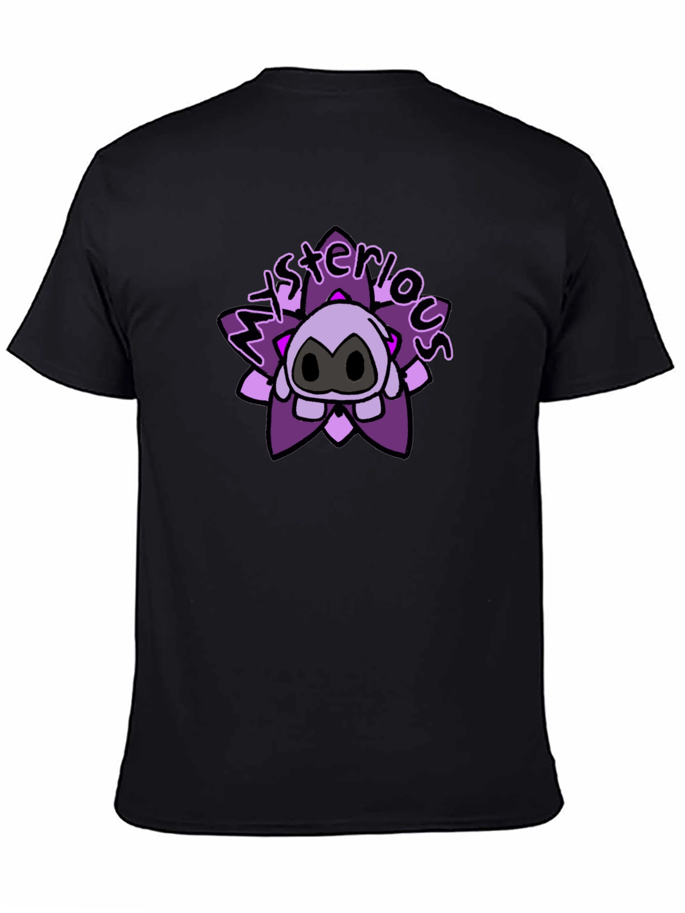 Mysterious Cartoon Character Graphic T-Shirt