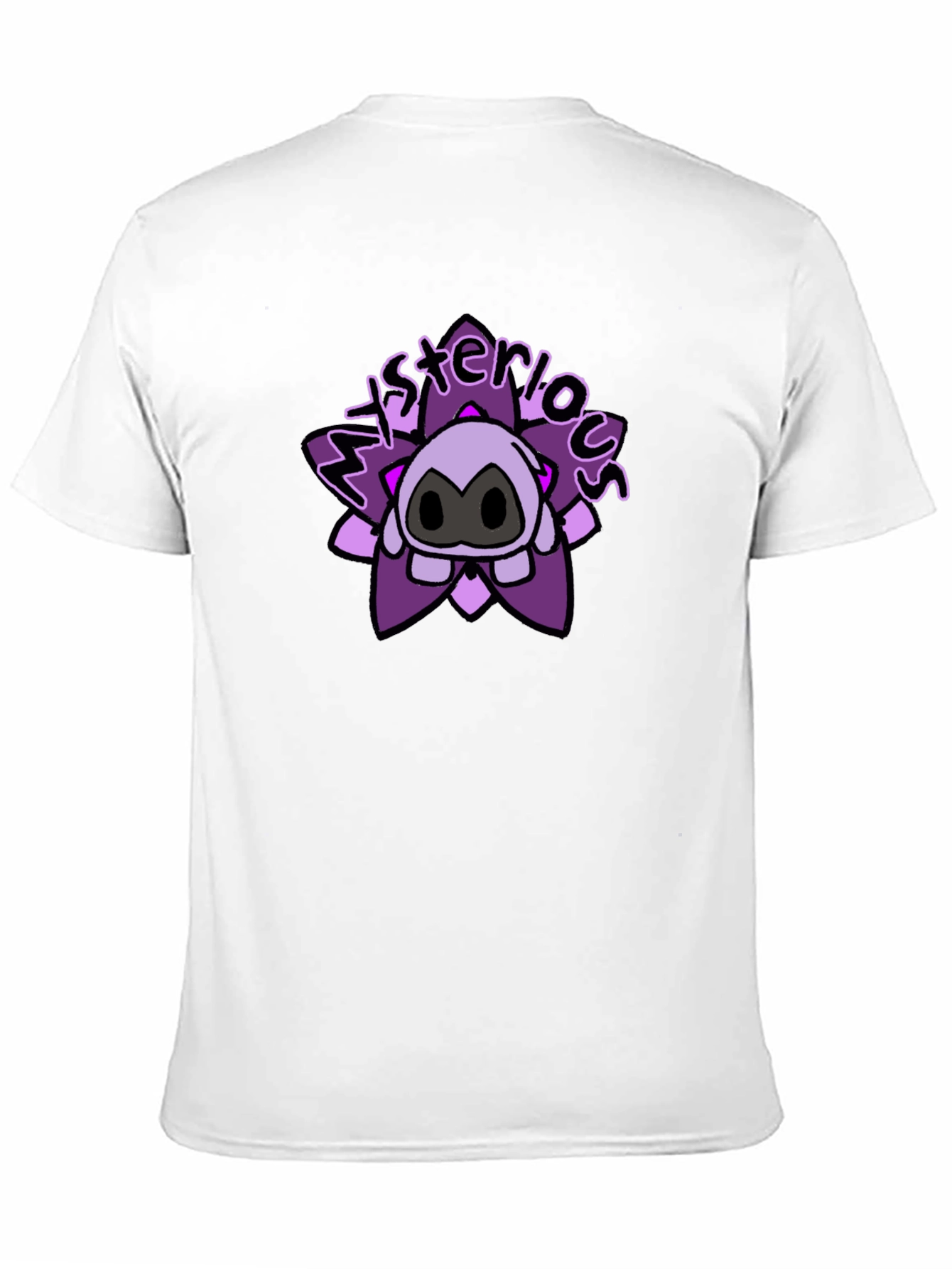 Mysterious Cartoon Character Graphic T-Shirt