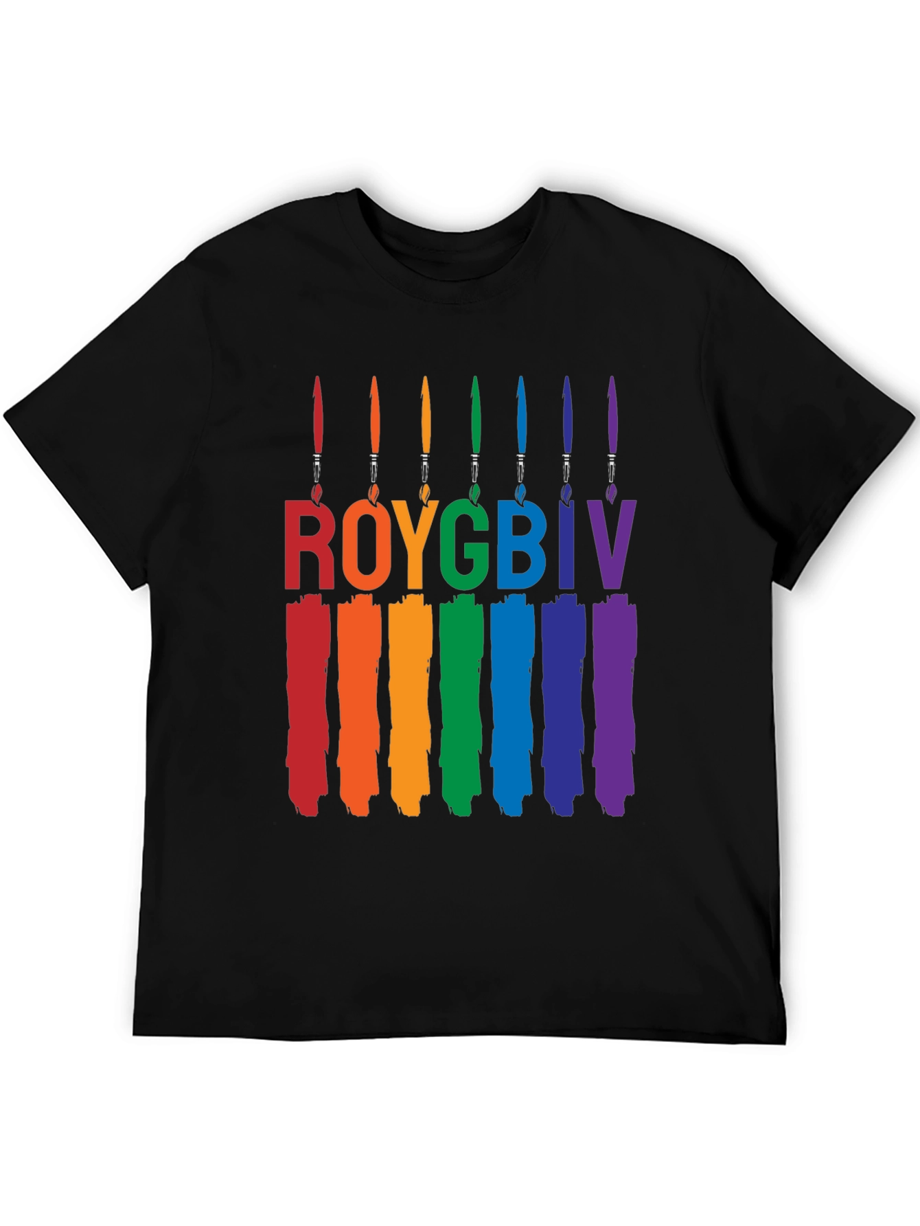 ROYGBIV Brushstroke Pride T-Shirt