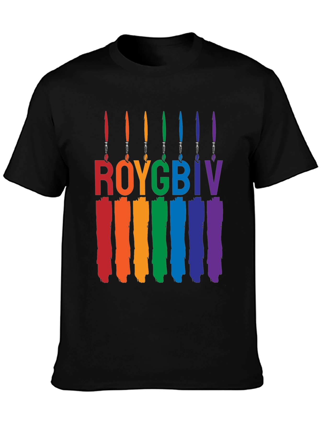 ROYGBIV Brushstroke Pride T-Shirt