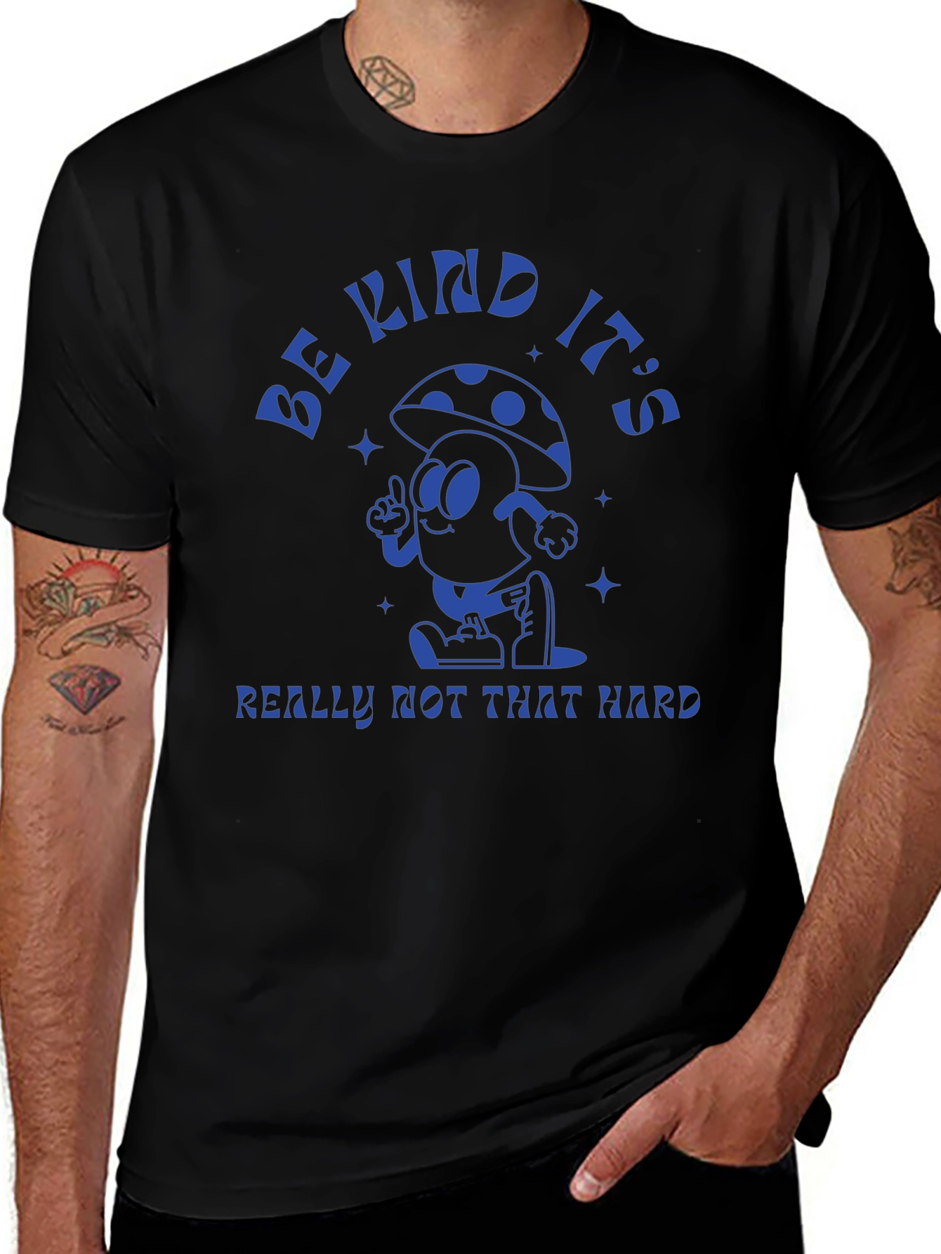 Be Kind Mushroom T-Shirt - Unique Graphic Tee