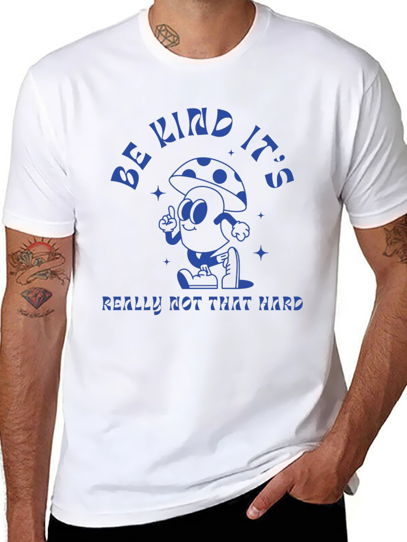 Be Kind Mushroom T-Shirt - Unique Graphic Tee