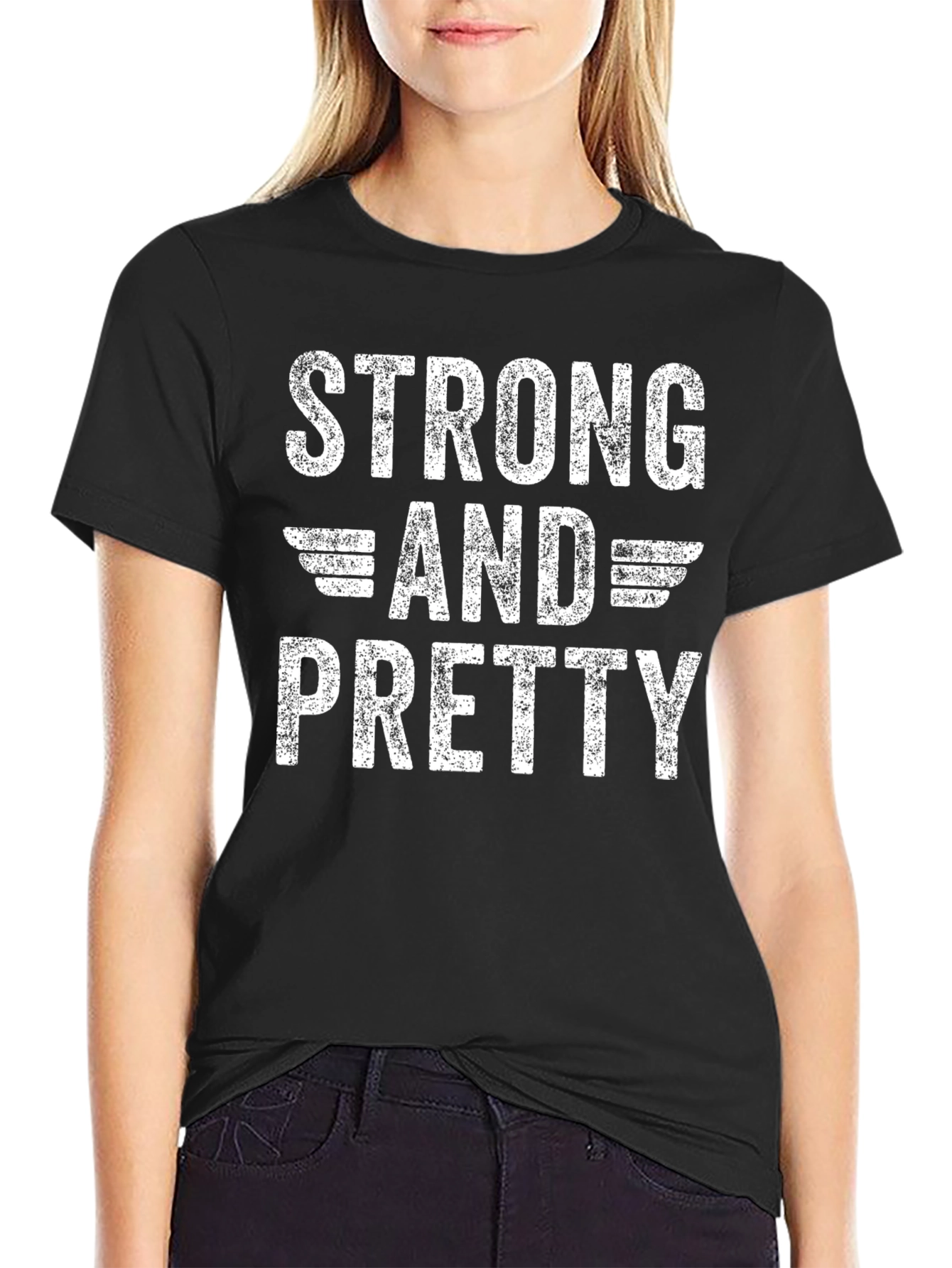Strong and Pretty Graphic Print Tee