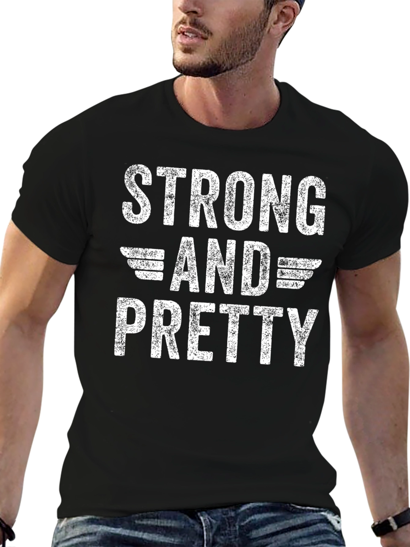 Strong and Pretty Graphic Print Tee