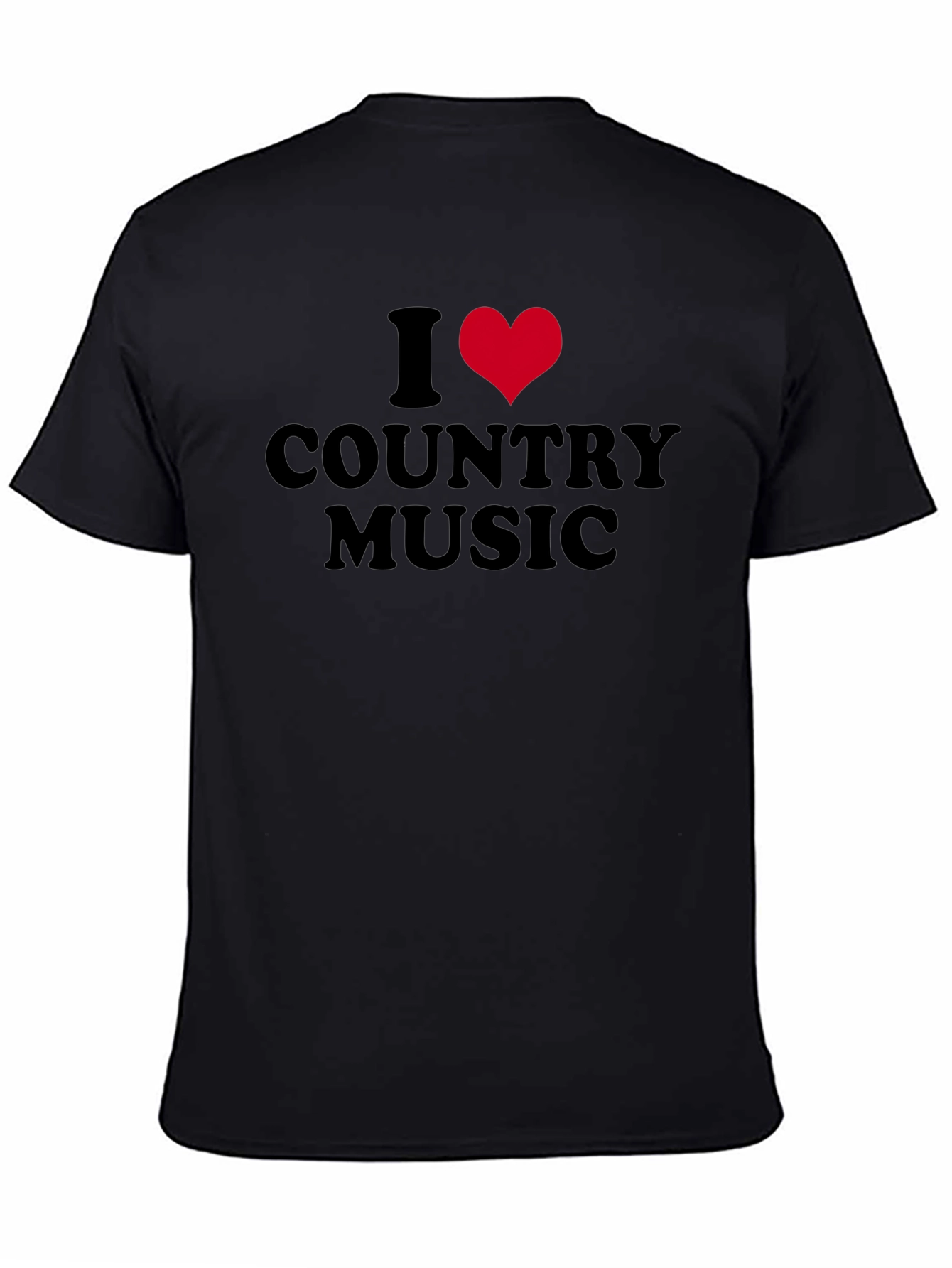 I Heart Country Music Black Tee
