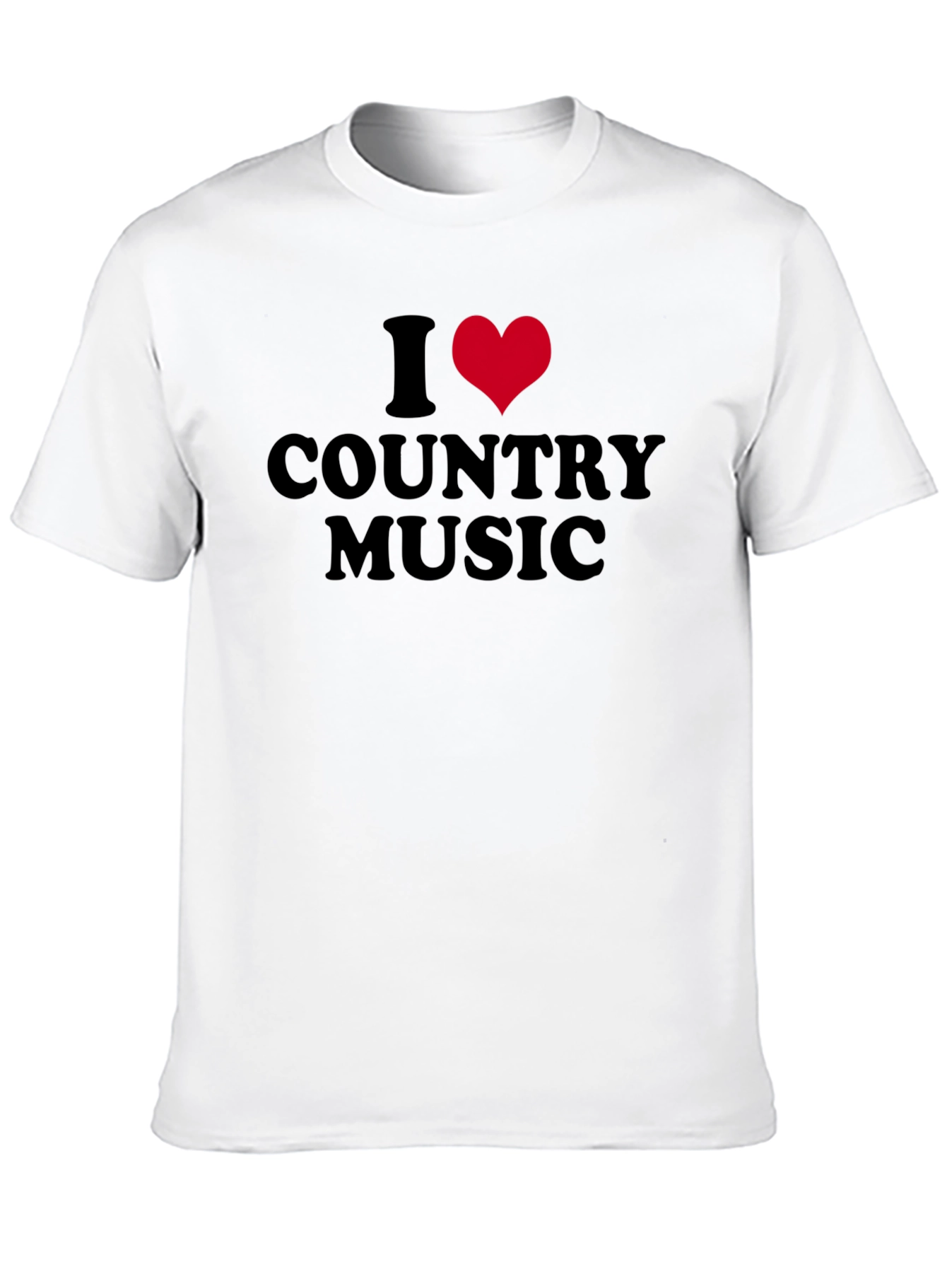 I Heart Country Music Black Tee