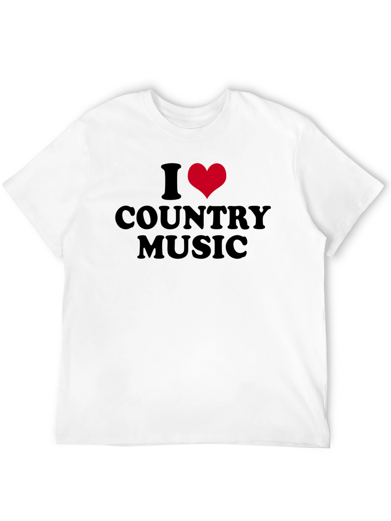 I Heart Country Music Black Tee