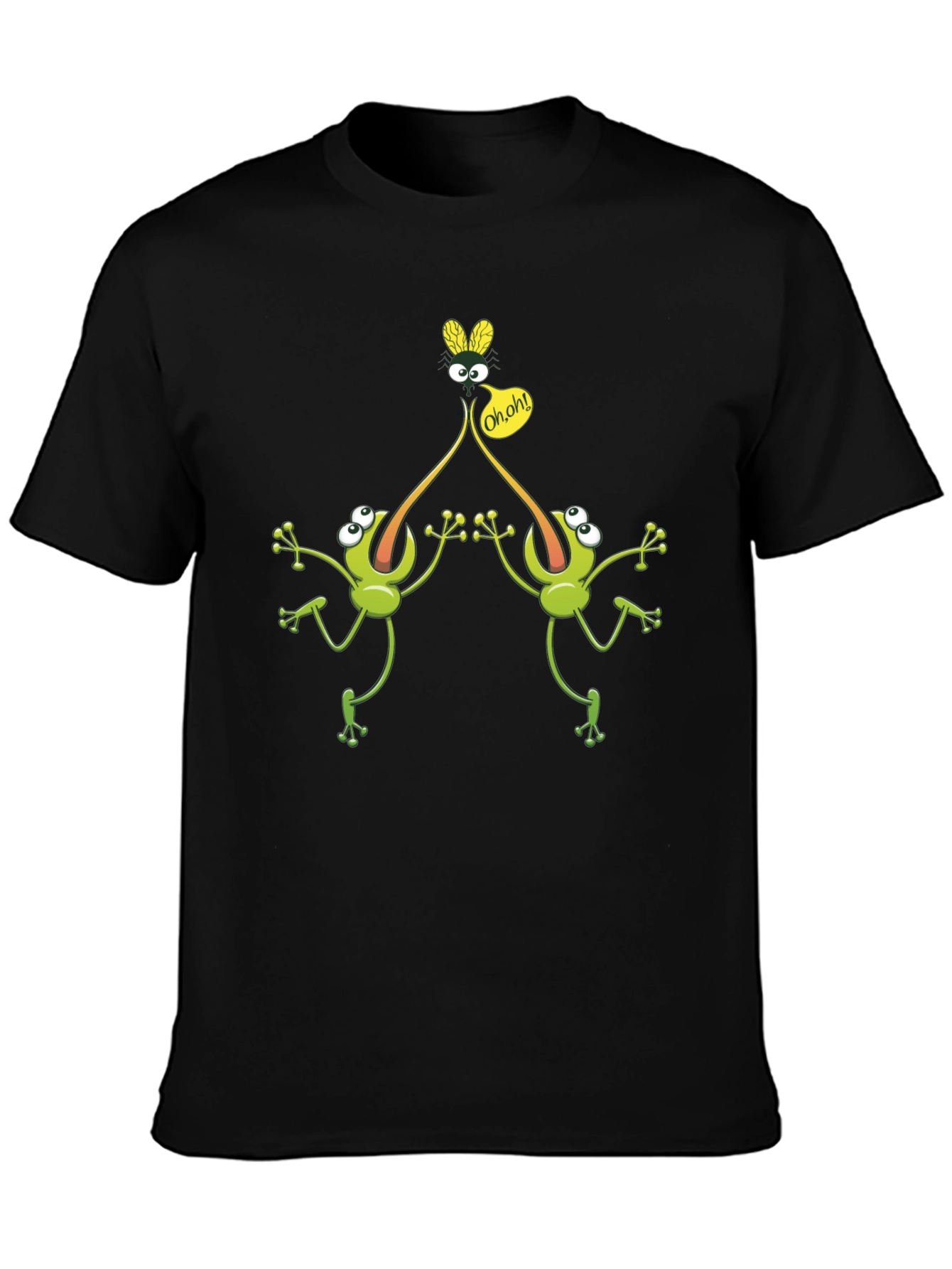 Funny Frog Fly T-Shirt - Novelty Graphic Tee