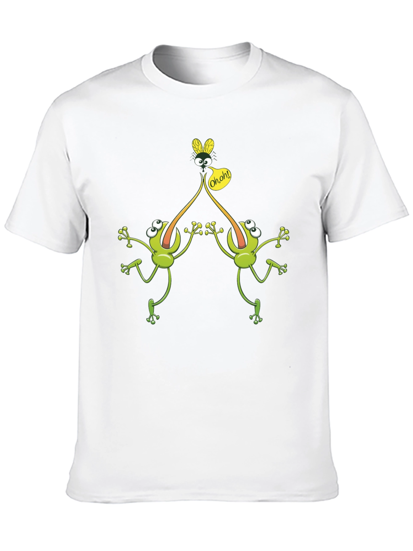 Funny Frog Fly T-Shirt - Novelty Graphic Tee