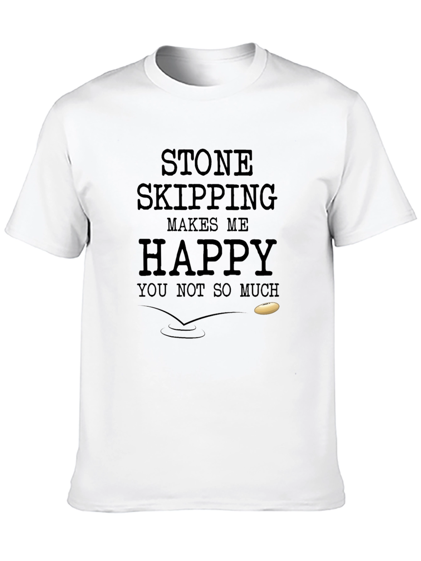 Stone Skipping Makes Me Happy T-Shirt