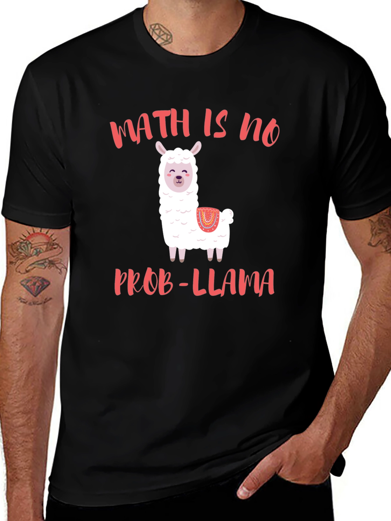 Math Is No Prob-Llama T-Shirt