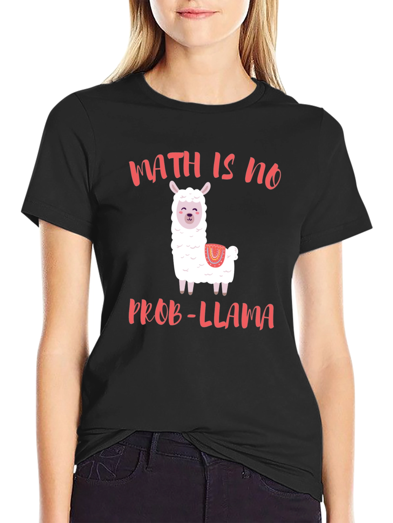 Math Is No Prob-Llama T-Shirt