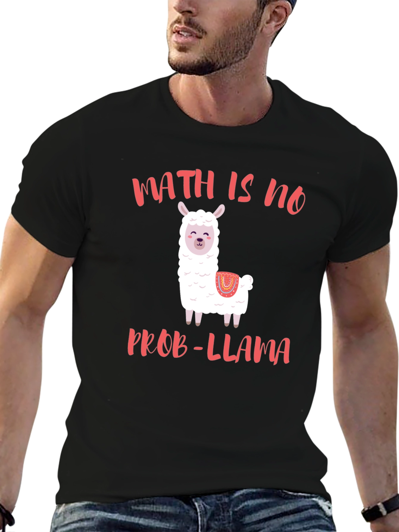 Math Is No Prob-Llama T-Shirt