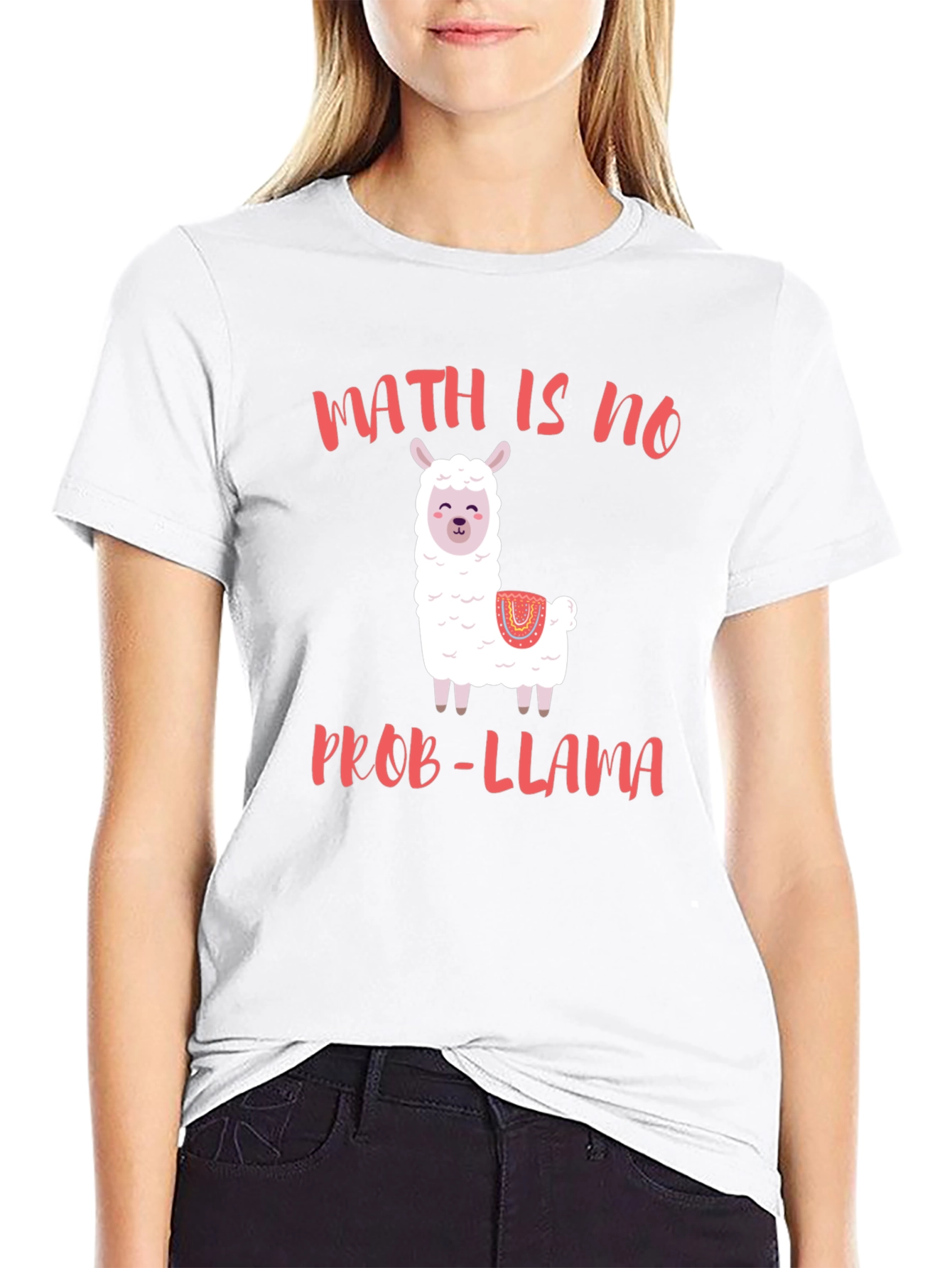 Math Is No Prob-Llama T-Shirt