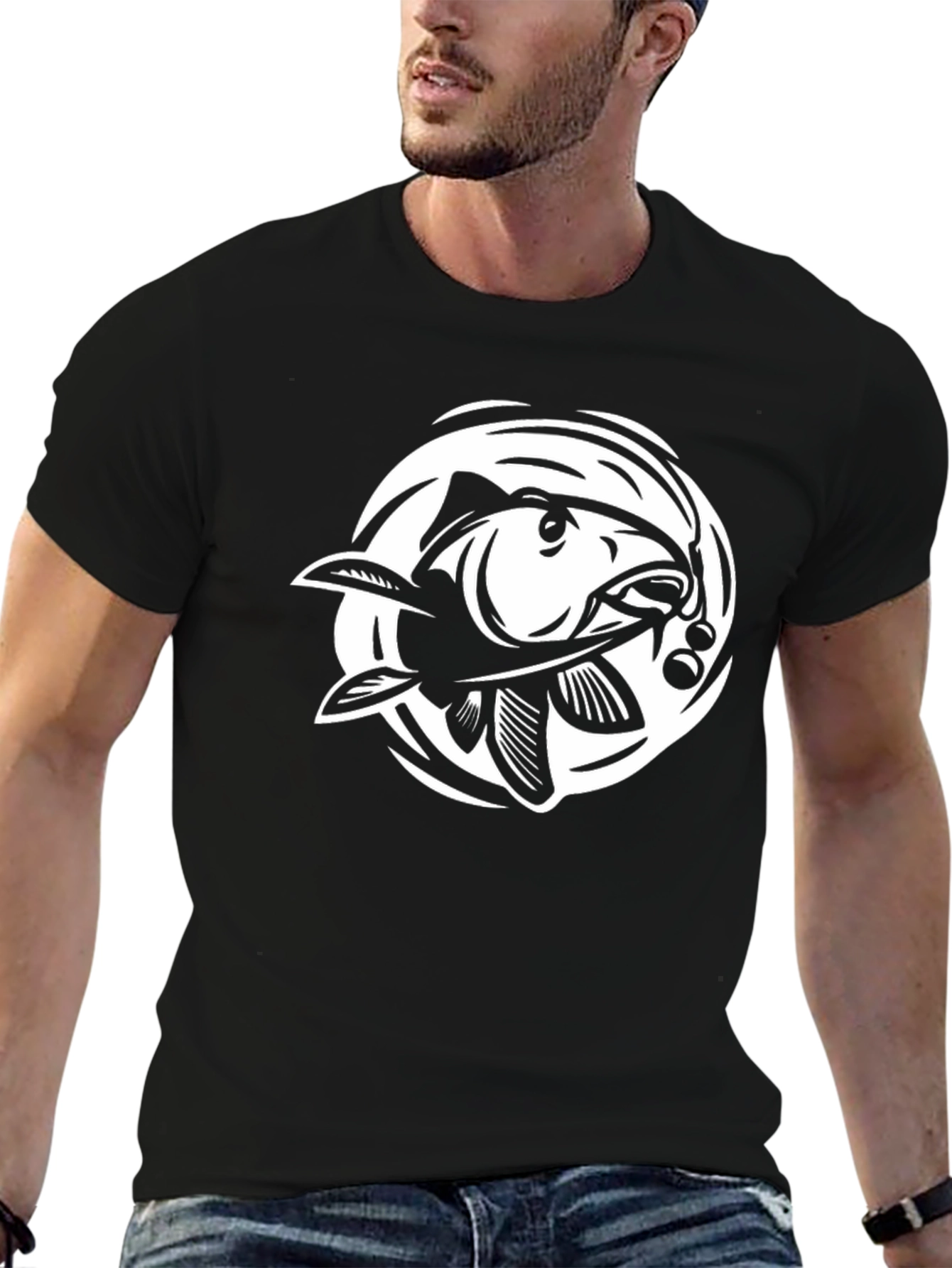 Carp Fishing T-Shirt - Graphic Print