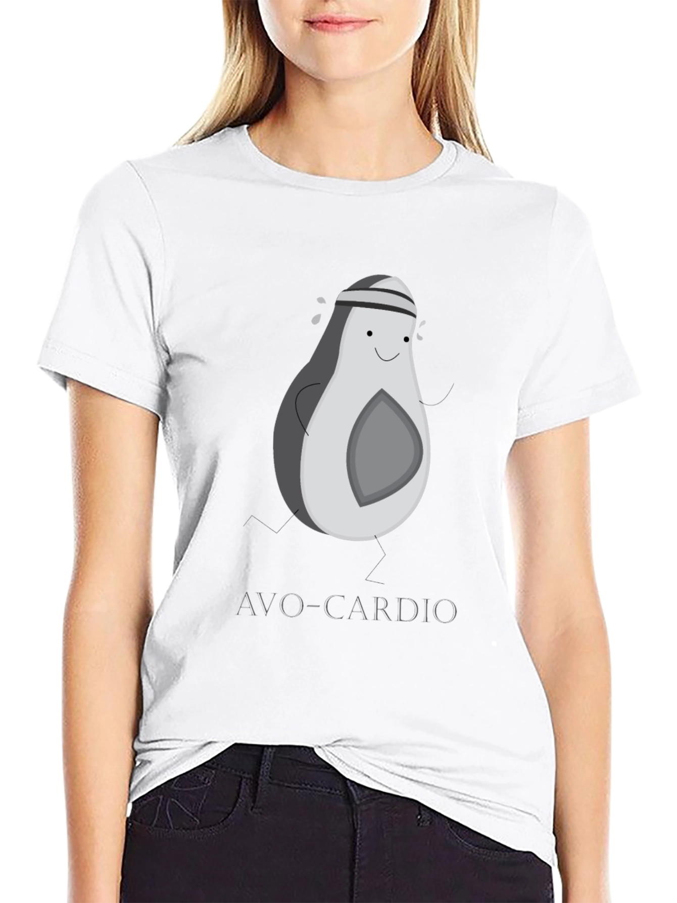 Avo-Cardio Black Graphic Tee