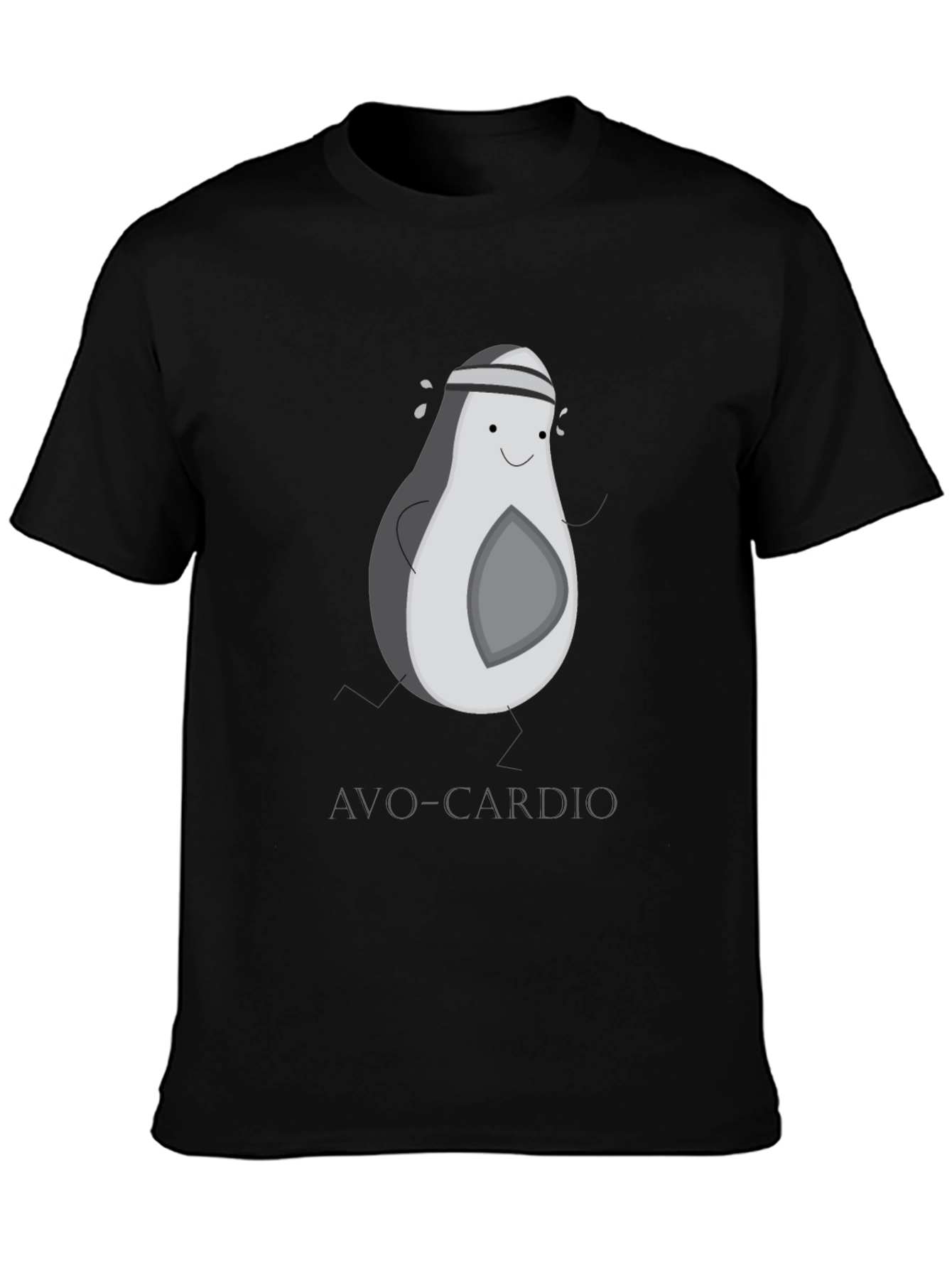 Avo-Cardio Black Graphic Tee