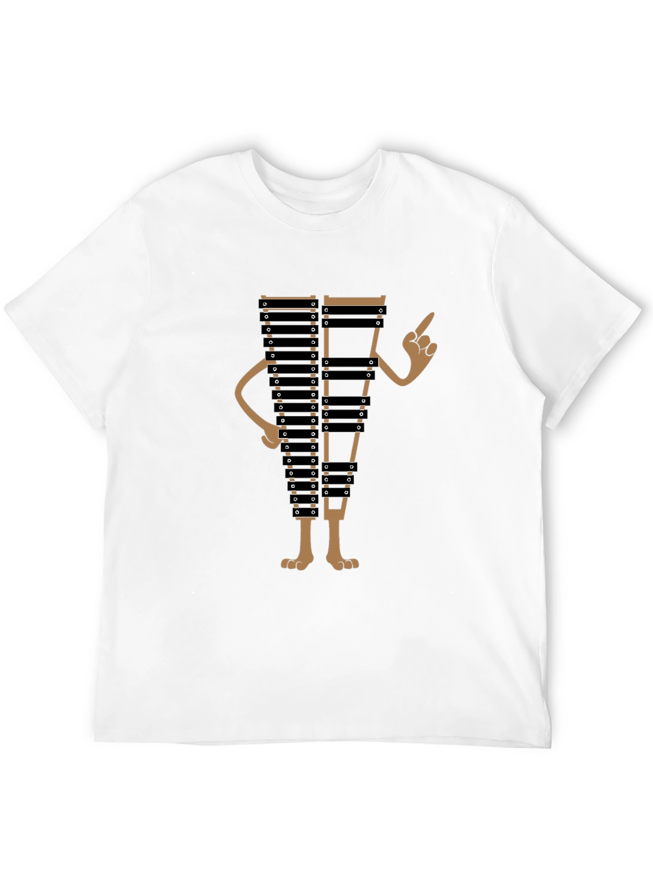 Quirky Xylophone Character Graphic Tee