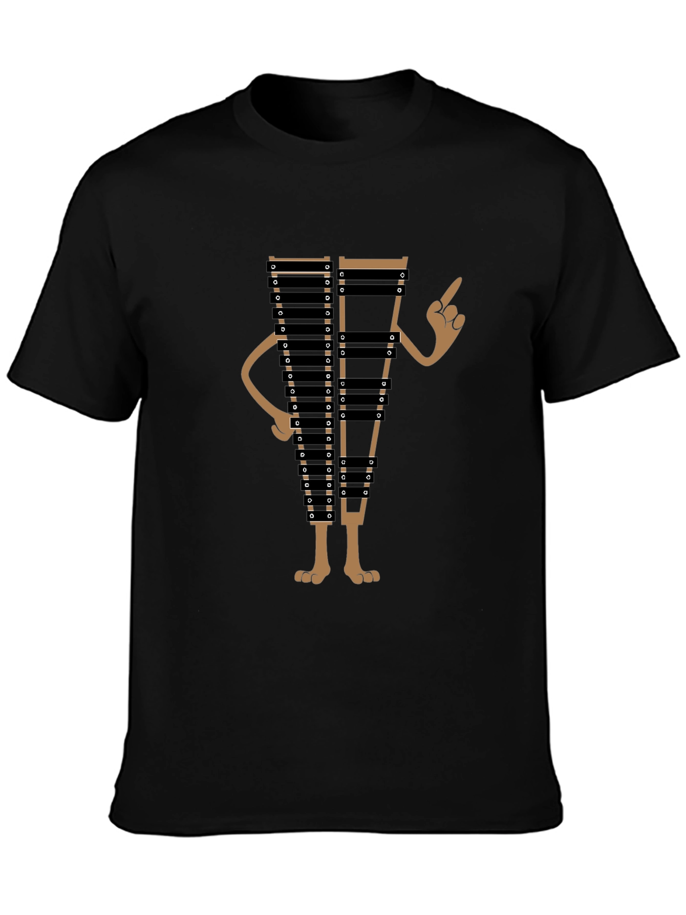 Quirky Xylophone Character Graphic Tee