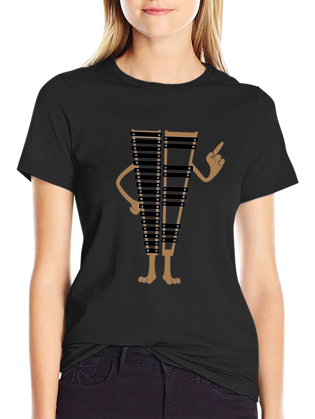 Quirky Xylophone Character Graphic Tee