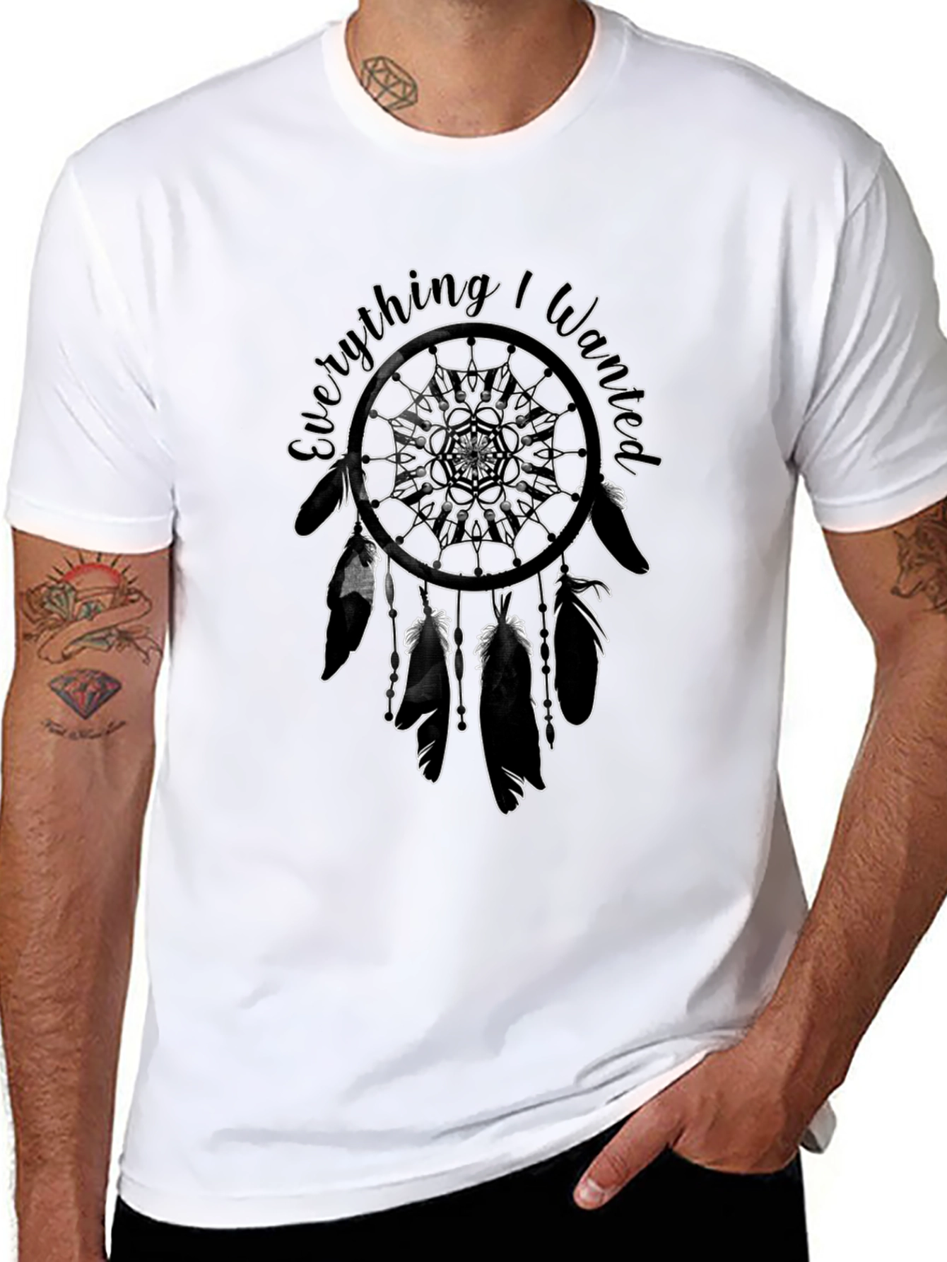Everything I Wanted Dreamcatcher Black T-Shirt