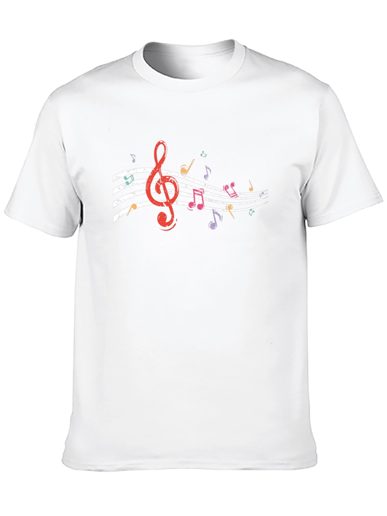 Musical Note Graphic Black T-Shirt