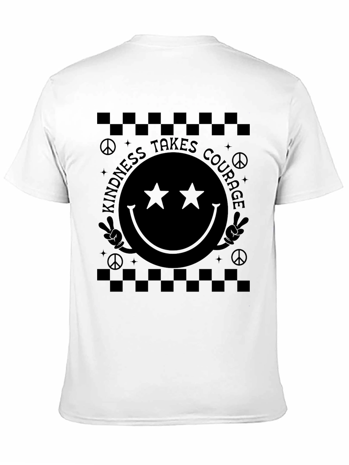 Kindness Takes Courage Smiley Face Graphic Tee