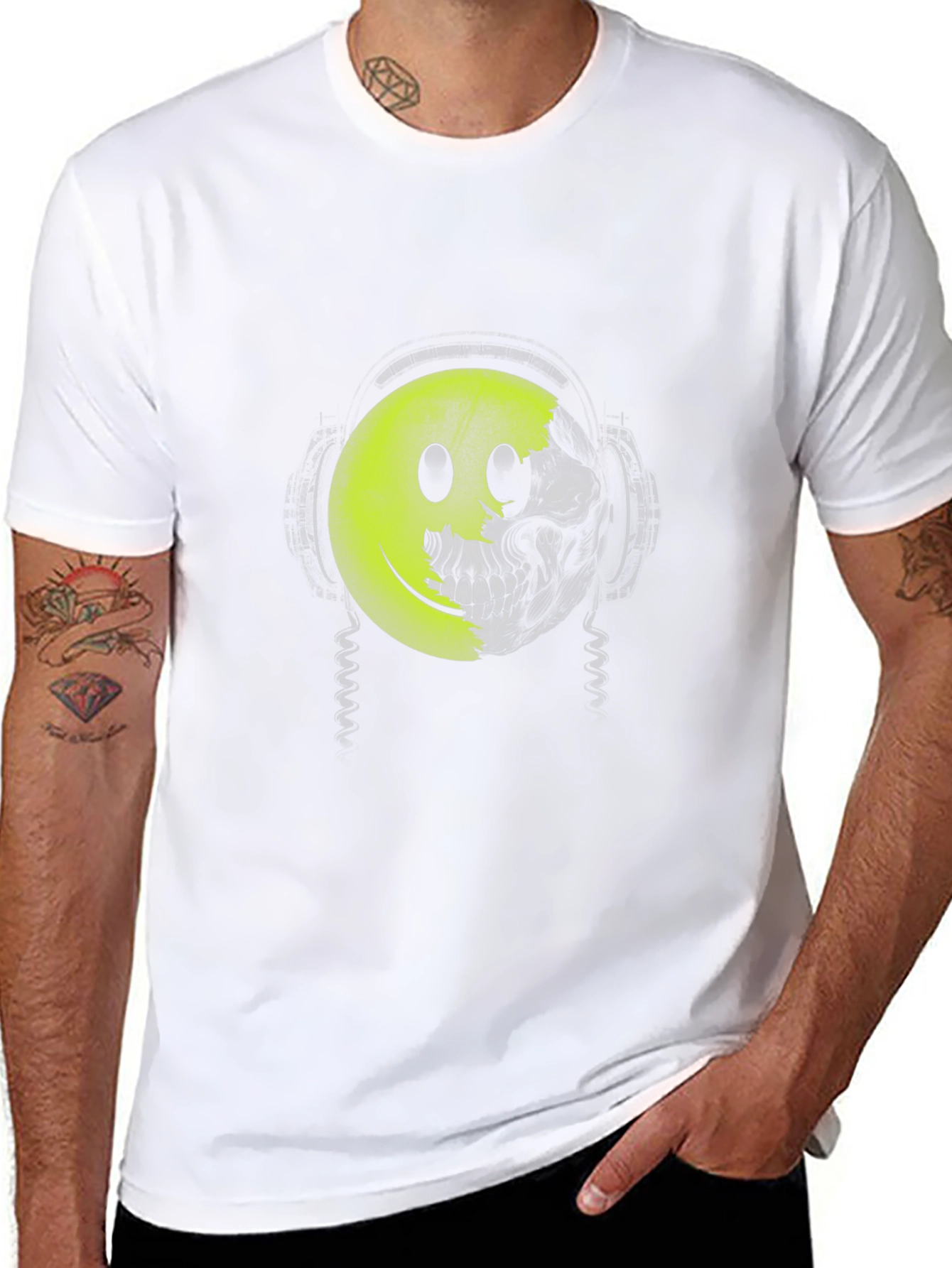 Skull Smiley Face T-Shirt