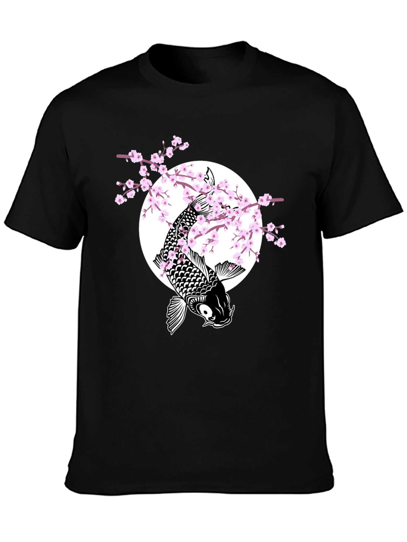 Koi Fish & Cherry Blossom Graphic Tee