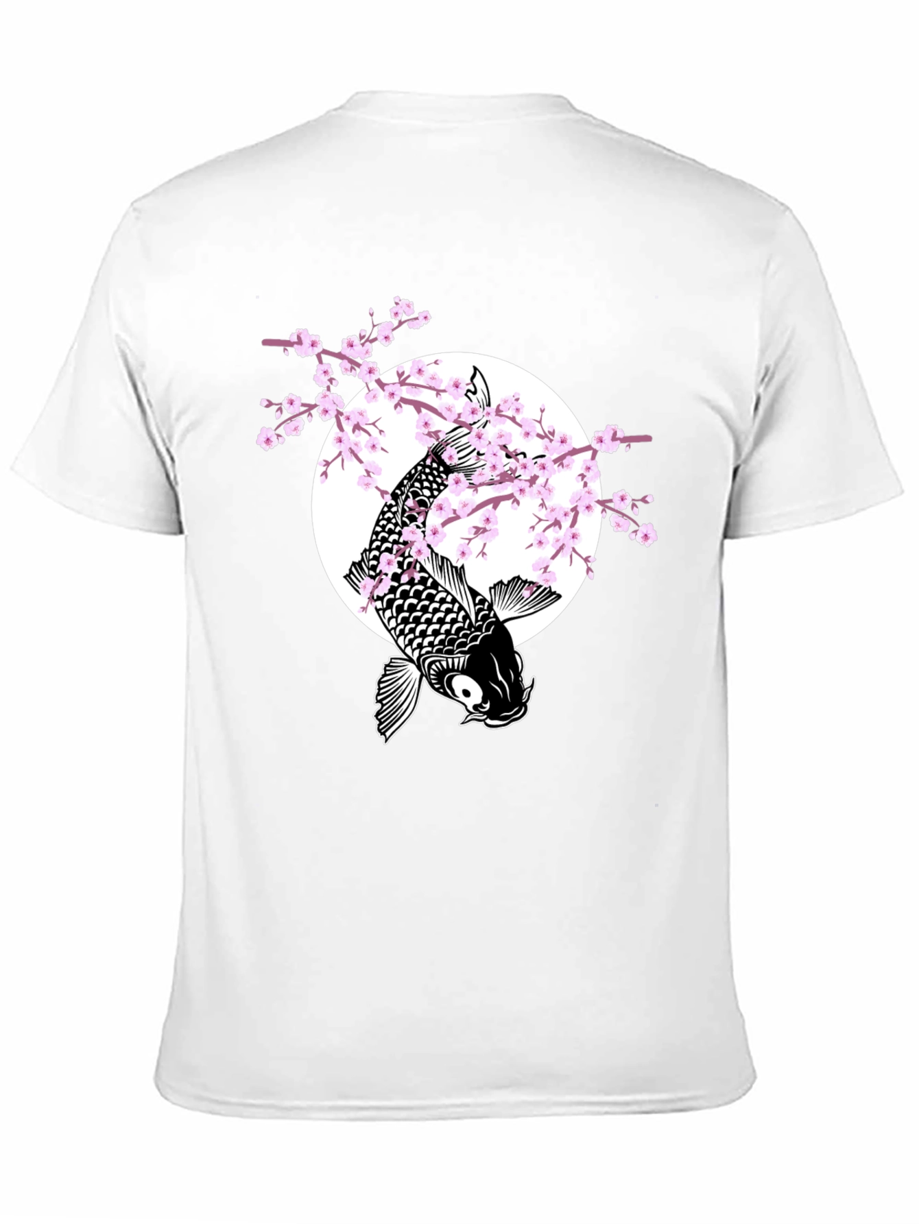 Koi Fish & Cherry Blossom Graphic Tee