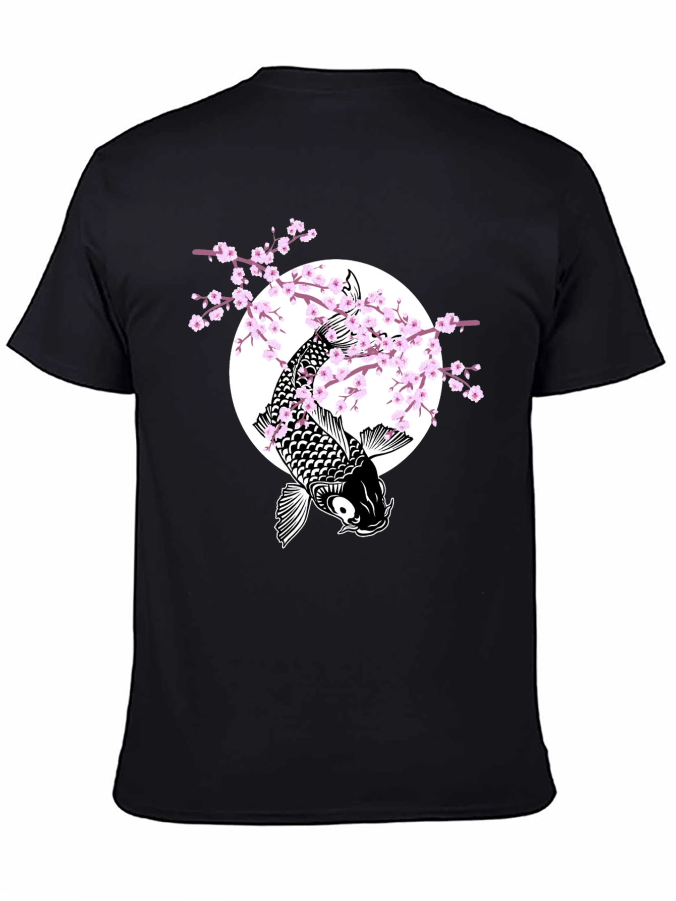 Koi Fish & Cherry Blossom Graphic Tee
