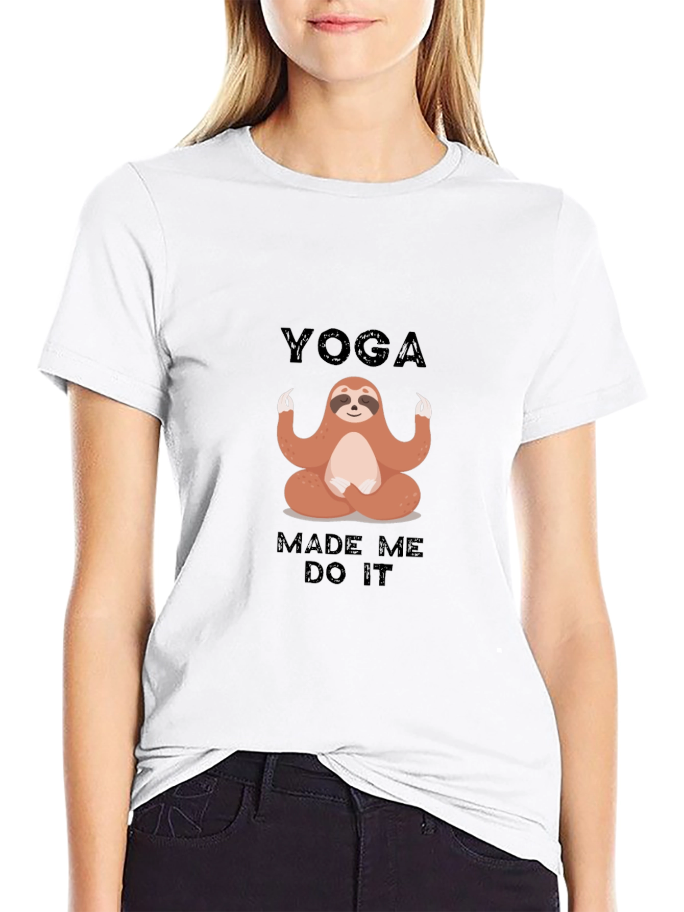 Yoga Sloth T-Shirt - Funny Meditation Tee