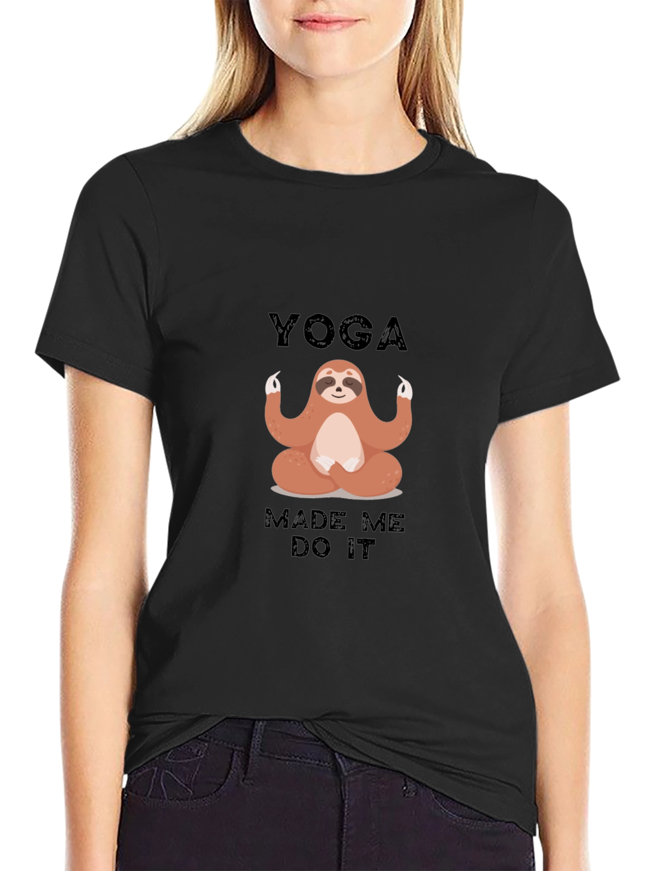 Yoga Sloth T-Shirt - Funny Meditation Tee