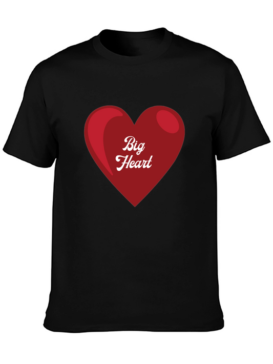 Big Heart Graphic Tee - Stylish Black T-Shirt