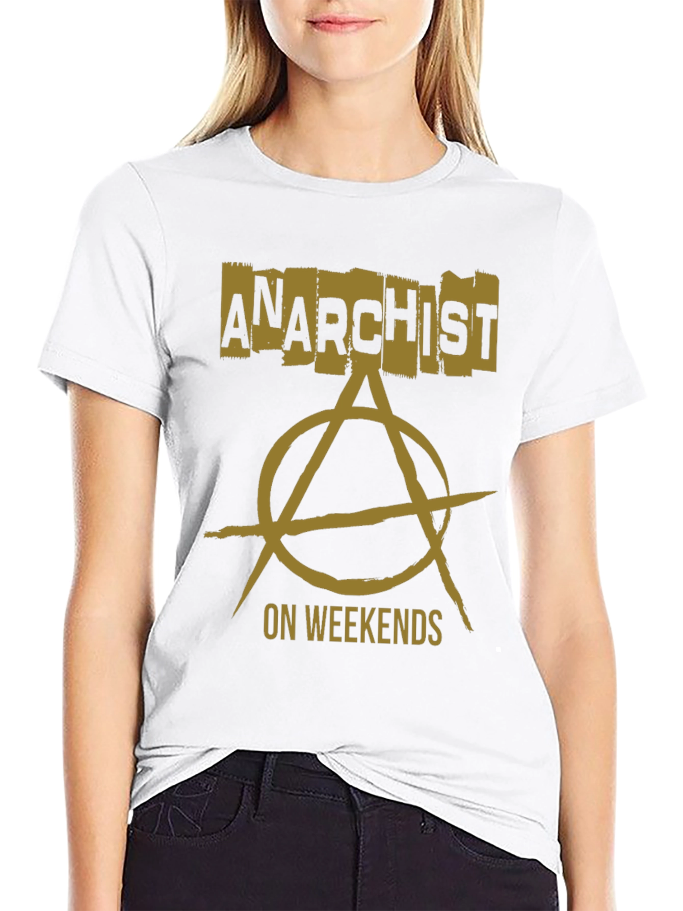 Anarchist On Weekends Graphic T-Shirt