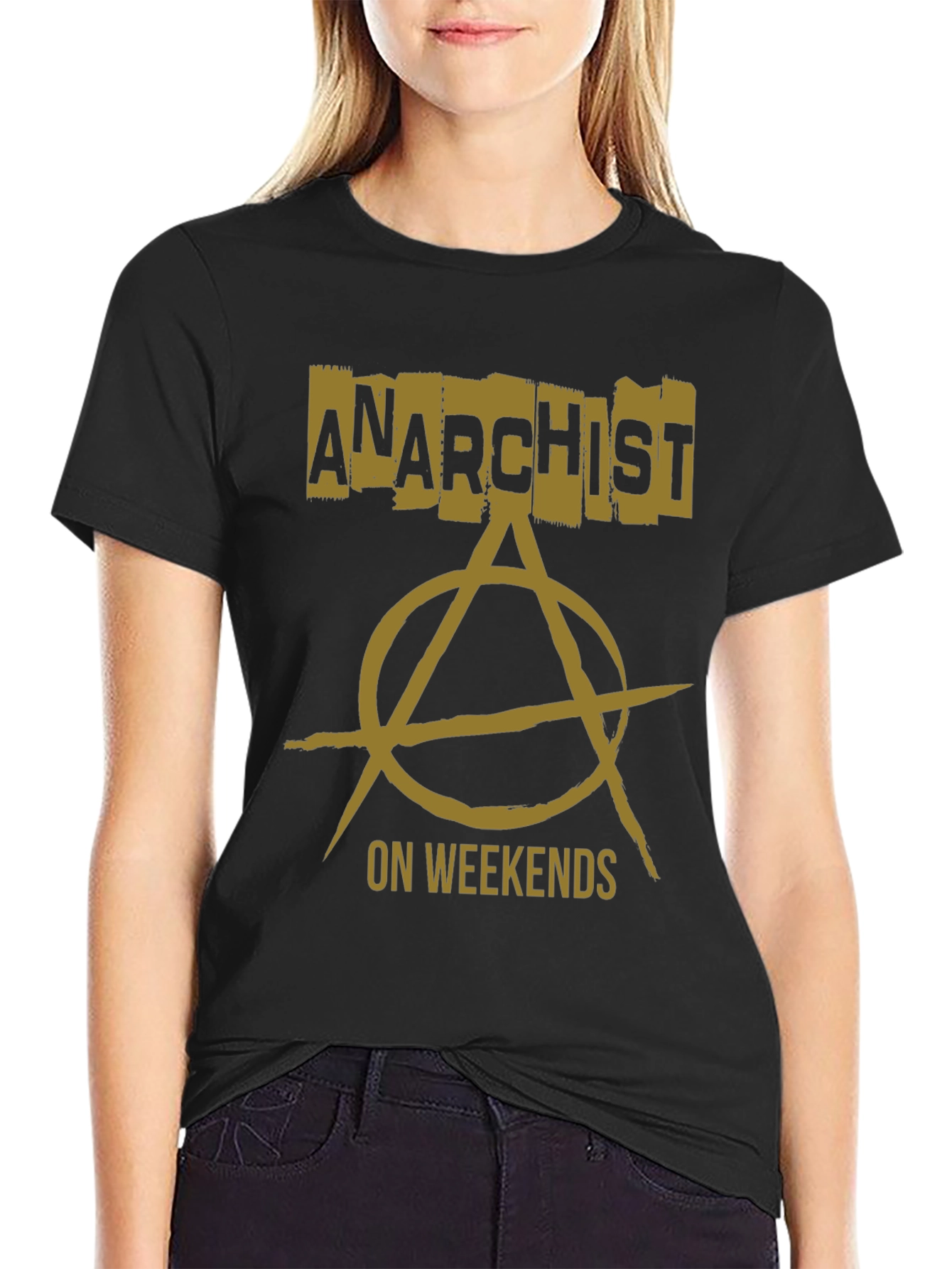 Anarchist On Weekends Graphic T-Shirt