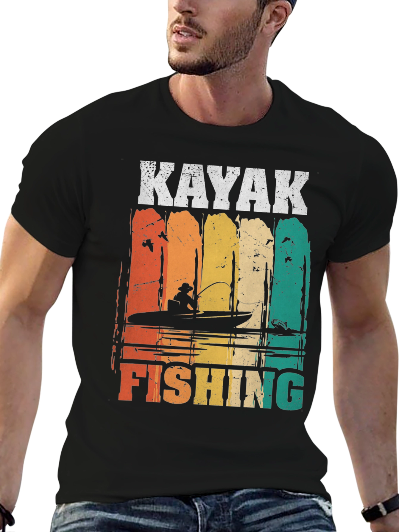 Kayak Fishing Graphic T-Shirt