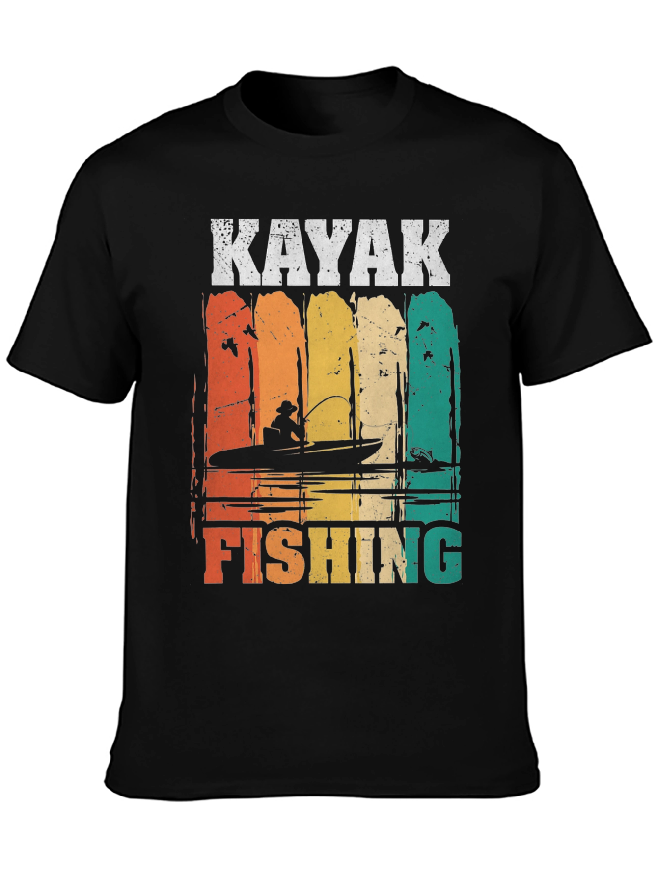 Kayak Fishing Graphic T-Shirt