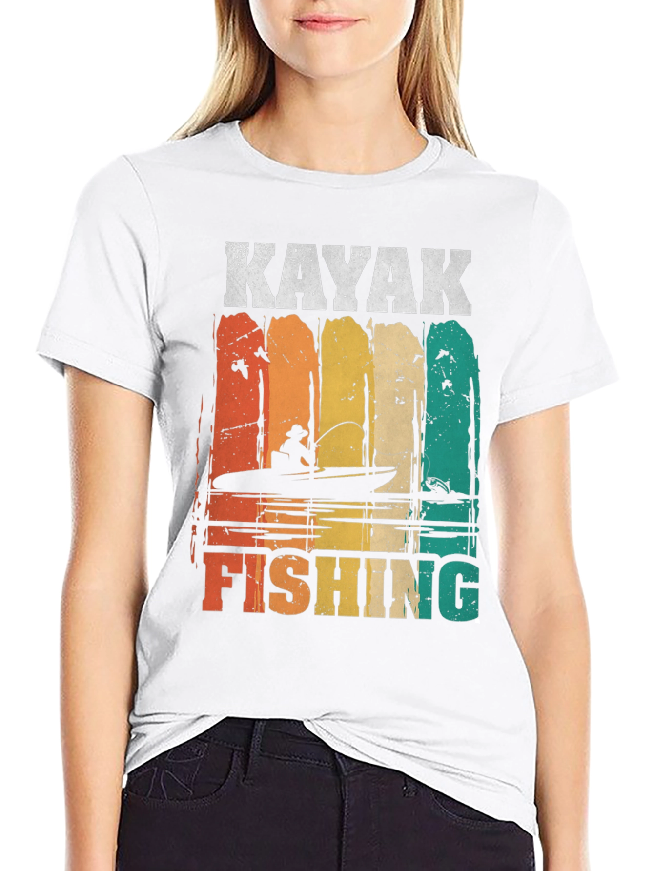 Kayak Fishing Graphic T-Shirt