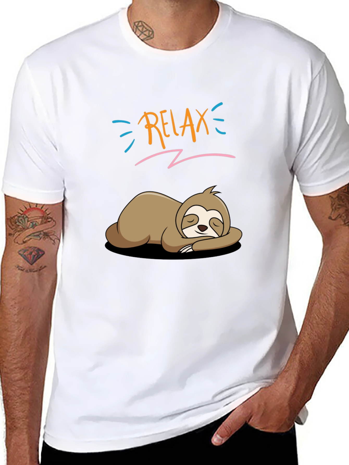 Relax Sloth T-Shirt - Funny Lazy Animal Tee